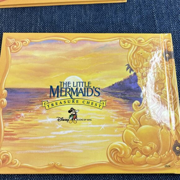 Disneys Little Mermaid’s Treasure Chest Series Lot of 6 Hardcover Grolier 1990's - Picture 8 of 16